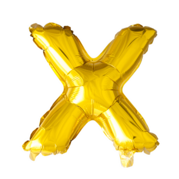 XXL Folienballon Gold Buchstabe X